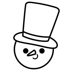 cartoon snowman design