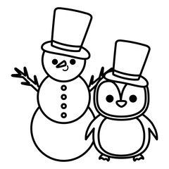 cartoon snowman design
