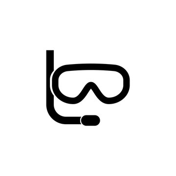 Mask And Snorkel Vector Icon