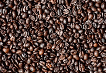 Naklejka premium closeup coffee beans