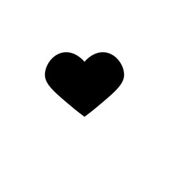 Heart vector icon, Love symbol. Valentine's Day sign, emblem isolated on white background, Flat style for graphic and web design, logo. EPS10