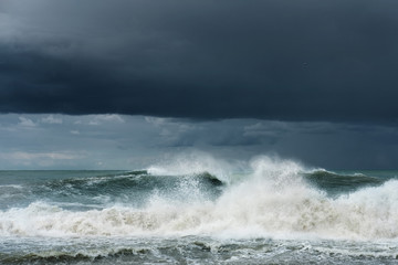 Stormy sea