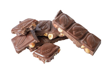 Chopped chocolate bars