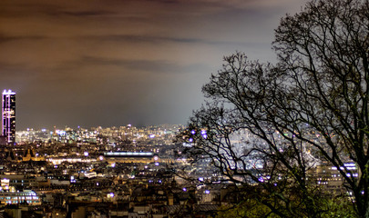 Paris la nuit vu du Sacre Coeur