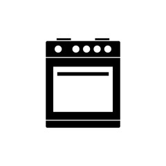 Isolated Oven Icon Symbol On White Background. Vector Furnace Element In Trendy Style.