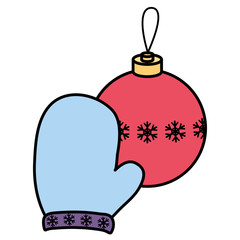 Christmas glove design