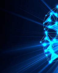 Abstract tech background. Futuristic technology interface