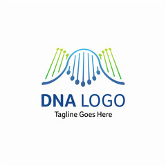 DNA logo design concept for Healthcare or Science logo template