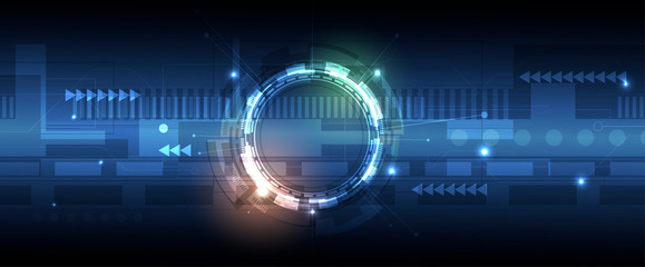 Abstract tech background. Futuristic technology interface