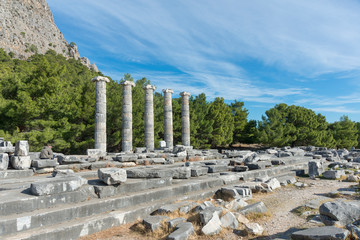 Priene, ancient city of Ionianorth of the Menderes (Maeander) River and 16 km inland from the Aegean Sea, in southwestern Turkey.  - 235178219