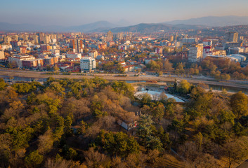 Aerial photo of the city of Nis, Serbia