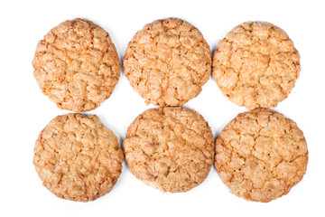 Group of oatmeal cookies