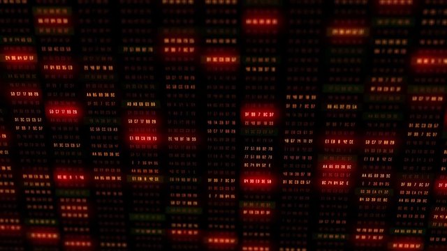 Animated Computer Digits Hex 9