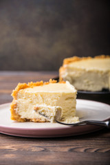 delicious cheesecake on a plate