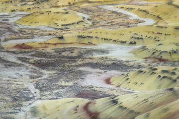 Painted Hills in Oregon Close-Up 1