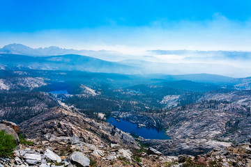 Naklejka premium Above Chitendom Lake, Sierra Nevada, CA
