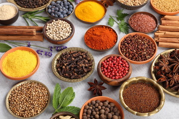 Spices and herbs.
