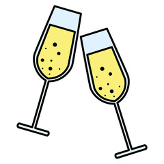 Champagne glass design