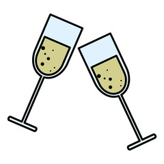 Champagne glass design