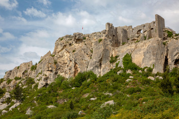 Fototapeta na wymiar Les baux de Provence dans les Alpilles - Bouches du Rhone