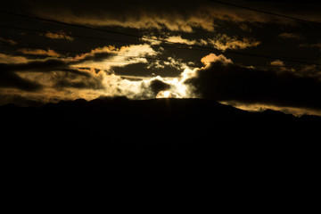 dramatic sky with clouds
