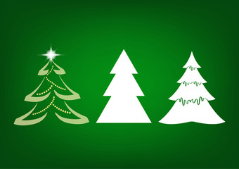 Merry Christmas and a Happy New Year. Christmas cards. Simple design.