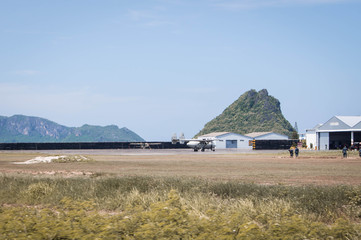 Old plane base