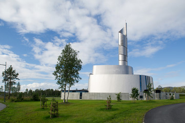 the Northern lights cathedral, Alta, Norway  - obrazy, fototapety, plakaty