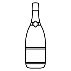 Champagne bottle icon