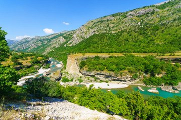 Fototapeta na wymiar Moraca River and valley