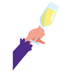 Champagne glass design