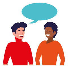 men and conversa