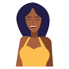 Cartoon woman icon