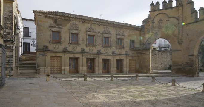 Populo square in Baeza Jaen Spain