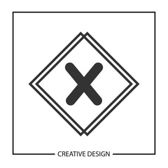 Obraz premium Initial Letter X Logo Template Vector Design