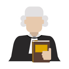 Judge with constitution book avatar