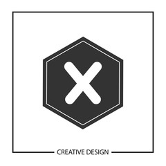 Obraz premium Initial Letter X Logo Template Vector Design