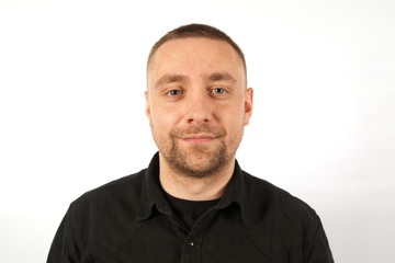 Fototapeta premium Portrait of smiing young man