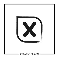 Initial Letter X Logo Template Vector Design