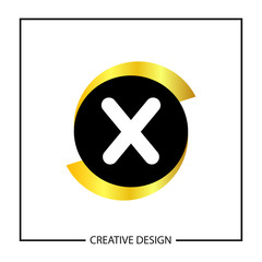 Fototapeta premium Initial Letter X Logo Template Vector Design