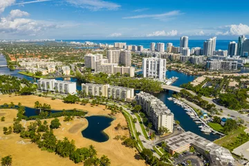 Foto op Plexiglas Aerial photo Diplomat Parkway Hallandale Beach Florida USA © Felix Mizioznikov