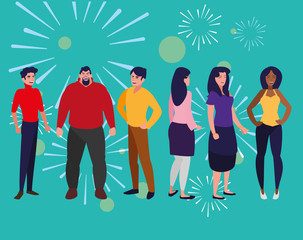 Obraz premium cartoon people design