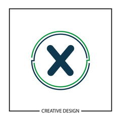 Obraz premium Initial Letter X Logo Template Vector Design