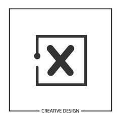 Initial Letter X Logo Template Vector Design