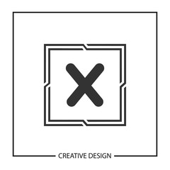 Initial Letter X Logo Template Vector Design