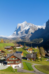 Grindelwald village in Switzerland