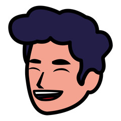 cartoon man icon 