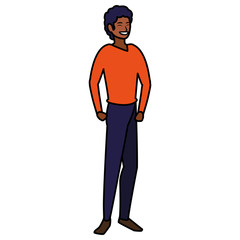 Cartoon man icon