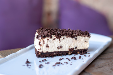 Baileys Cake with chocolate pieces