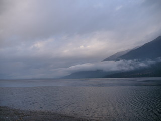 stormy weather on the shores of Duck Lake